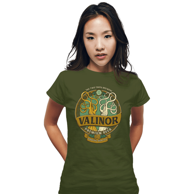 Secret_Shirts Fitted Shirts, Woman / Small / Military Green Eternal Brew