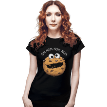 Load image into Gallery viewer, Shirts Fitted Shirts, Woman / Small / Black Monster Cookie
