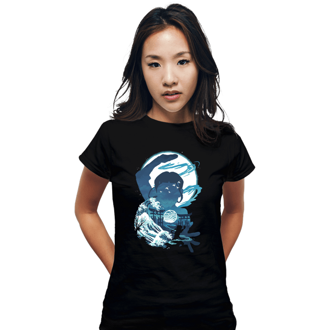 Daily_Deal_Shirts Fitted Shirts, Woman / Small / Black Waterbender