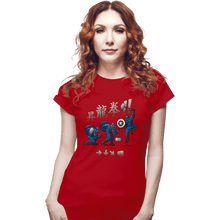 Load image into Gallery viewer, Secret_Shirts Fitted Shirts, Woman / Small / Red Captain Shoryuken!
