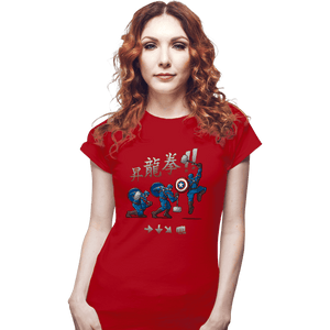 Secret_Shirts Fitted Shirts, Woman / Small / Red Captain Shoryuken!