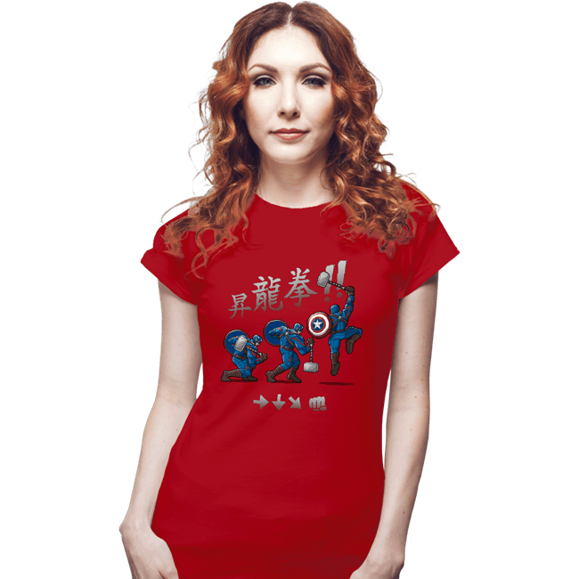 Secret_Shirts Fitted Shirts, Woman / Small / Red Captain Shoryuken!