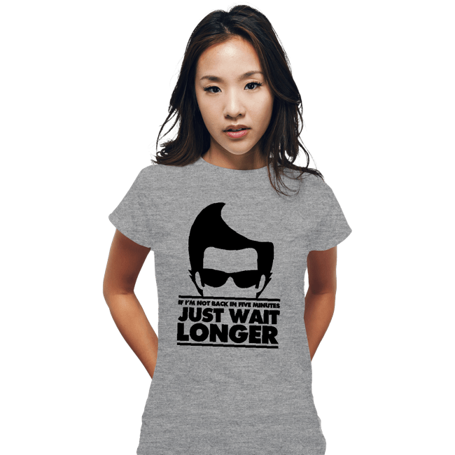 Secret_Shirts Fitted Shirts, Woman / Small / Sports Grey Just Wait Longer