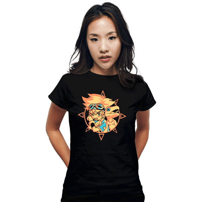 Daily_Deal_Shirts Fitted Shirts, Woman / Small / Black Digi Courage