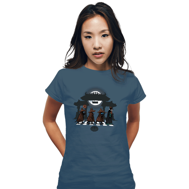 Daily_Deal_Shirts Fitted Shirts, Woman / Small / Indigo Blue Warrior Society