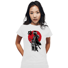 Load image into Gallery viewer, Daily_Deal_Shirts Fitted Shirts, Woman / Small / White Kenshin Sumi-e
