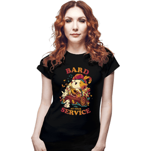 Daily_Deal_Shirts Fitted Shirts, Woman / Small / Black Bard's Call