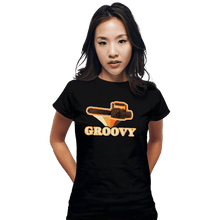 Load image into Gallery viewer, Shirts Fitted Shirts, Woman / Small / Black Groovy Tools
