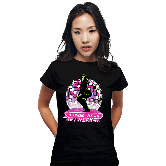 Secret_Shirts Fitted Shirts, Woman / Small / Black She Twerk
