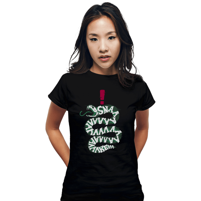Daily_Deal_Shirts Fitted Shirts, Woman / Small / Black SNAAAAKE!!