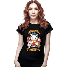 Load image into Gallery viewer, Daily_Deal_Shirts Fitted Shirts, Woman / Small / Black Wondrous Rabbit
