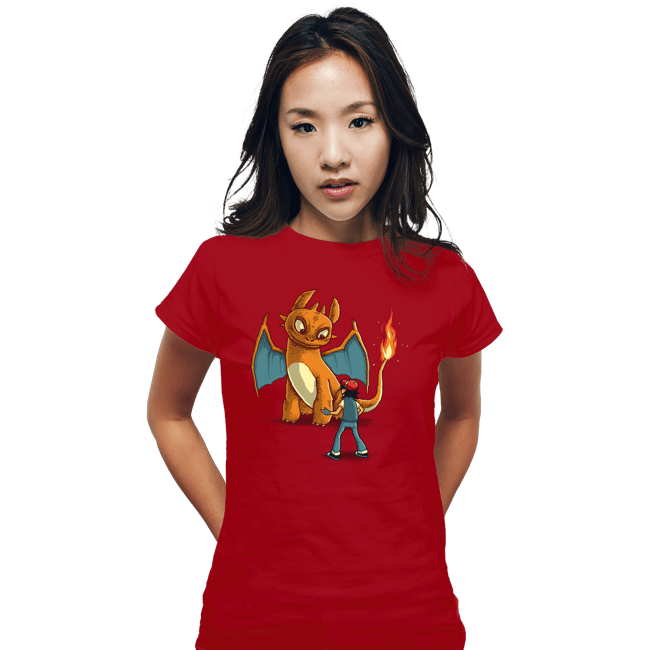 Shirts Fitted Shirts, Woman / Small / Red How To Train Your Monster
