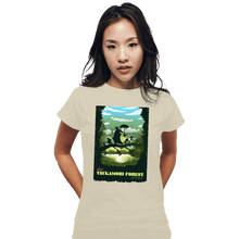 Load image into Gallery viewer, Daily_Deal_Shirts Fitted Shirts, Woman / Small / White Visit Tsukamori Forest
