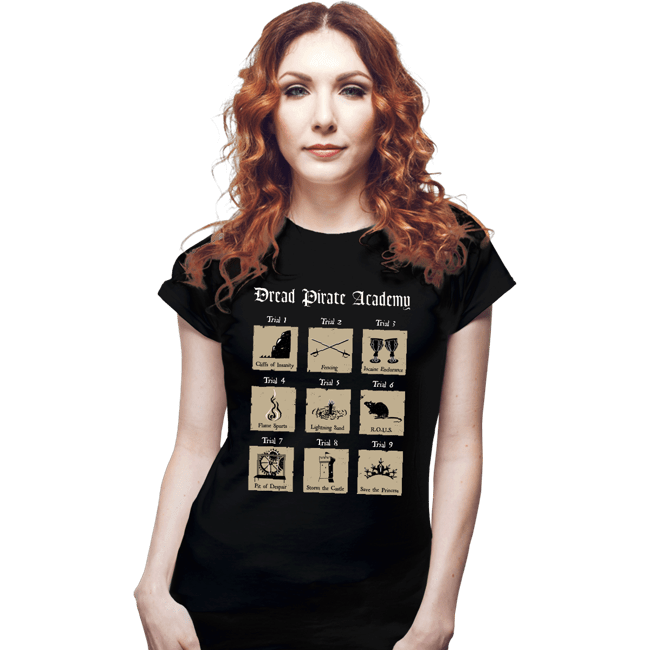 Secret_Shirts Fitted Shirts, Woman / Small / Black The Dread Pirate Academy