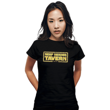 Load image into Gallery viewer, Shirts Fitted Shirts, Woman / Small / Black Nerf Herder Tavern
