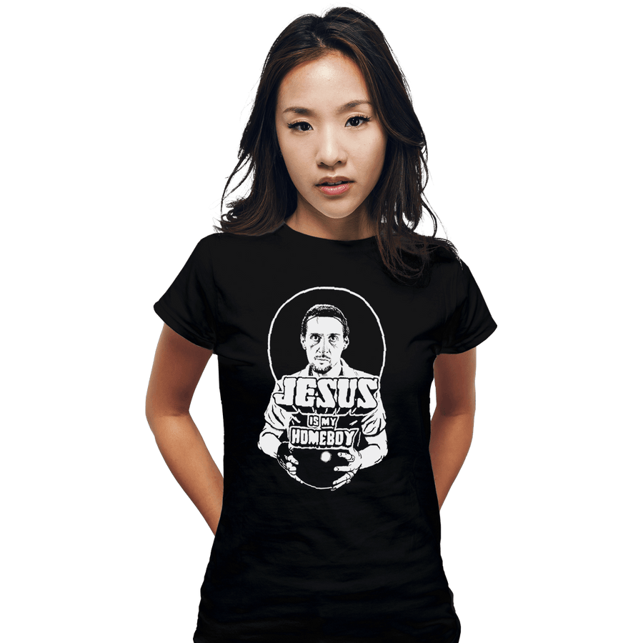 Shirts Fitted Shirts, Woman / Small / Black Jesus is My Homeboy