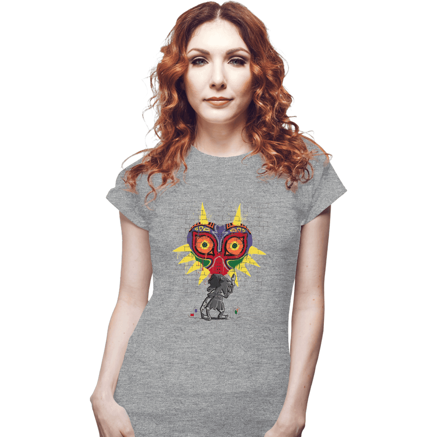 Shirts Fitted Shirts, Woman / Small / Sports Grey Majora's Graffiti
