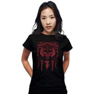 Shirts Fitted Shirts, Woman / Small / Black Megazord