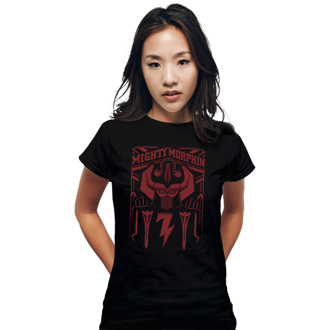 Shirts Fitted Shirts, Woman / Small / Black Megazord