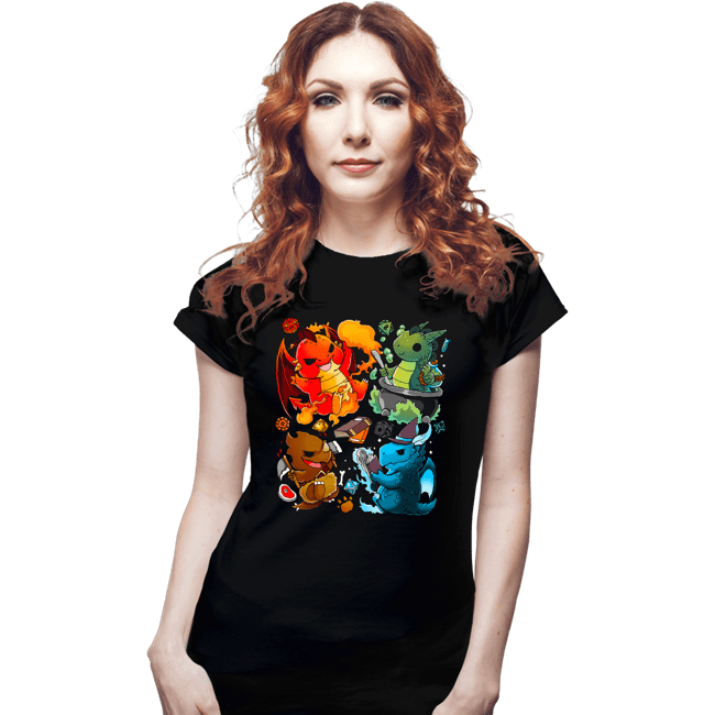 Shirts Fitted Shirts, Woman / Small / Black Dragon Roleplay
