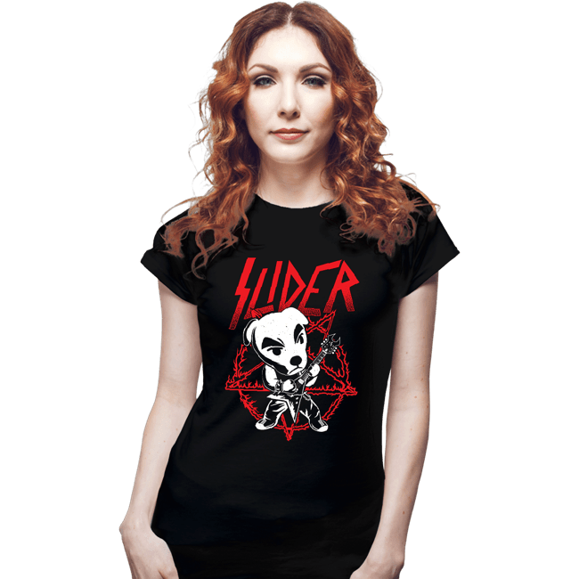 Secret_Shirts Fitted Shirts, Woman / Small / Black KK Slider King