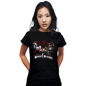 Secret_Shirts Fitted Shirts, Woman / Small / Black Mighty Horror Rangers