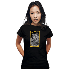 Load image into Gallery viewer, Shirts Fitted Shirts, Woman / Small / Black Tarot Strength
