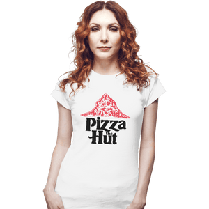 Shirts Fitted Shirts, Woman / Small / White Pizza The Hut