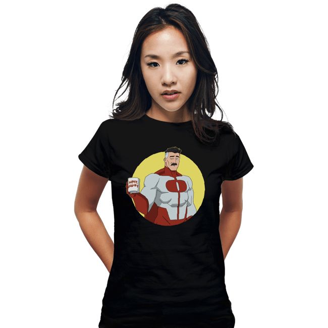 Daily_Deal_Shirts Fitted Shirts, Woman / Small / Black Superdad No 1