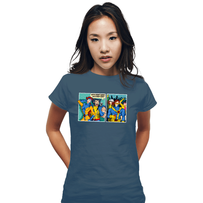 Shirts Fitted Shirts, Woman / Small / Indigo Blue Clueless Scotty