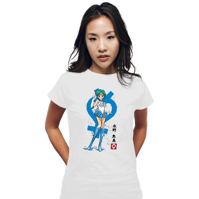 Secret_Shirts Fitted Shirts, Woman / Small / White Mercury Sumi-e