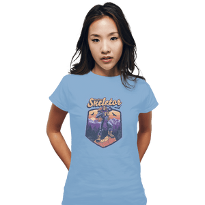 Shirts Fitted Shirts, Woman / Small / Powder Blue Outdoor Skeletor