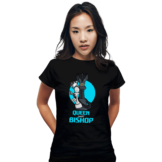 Secret_Shirts Fitted Shirts, Woman / Small / Black Queen VS  Bishop