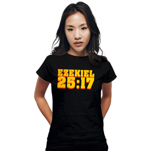 Secret_Shirts Fitted Shirts, Woman / Small / Black Ezekiel 25:17