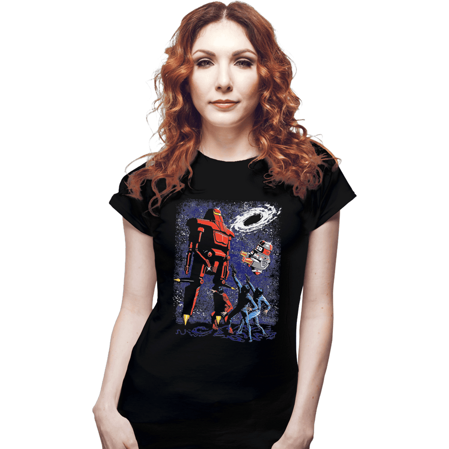 Shirts Fitted Shirts, Woman / Small / Black Killer Space Robot