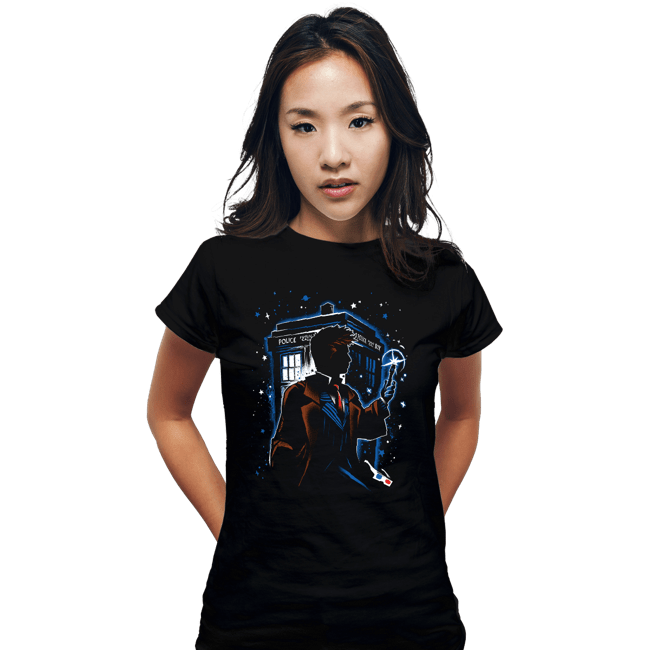 Secret_Shirts Fitted Shirts, Woman / Small / Black The Tenth Doctor