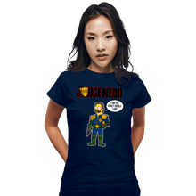 Load image into Gallery viewer, Secret_Shirts Fitted Shirts, Woman / Small / Navy Judge Nedd
