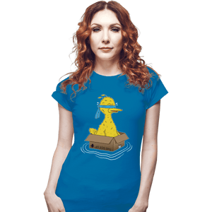 Shirts Fitted Shirts, Woman / Small / Sapphire Big Bird Box