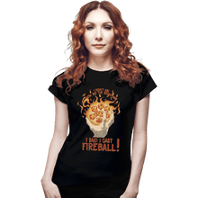 Load image into Gallery viewer, Shirts Fitted Shirts, Woman / Small / Black I Cast Fireball
