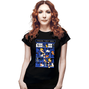Secret_Shirts Fitted Shirts, Woman / Small / Black The Library Box