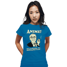 Load image into Gallery viewer, Shirts Fitted Shirts, Woman / Small / Sapphire Anime Trash

