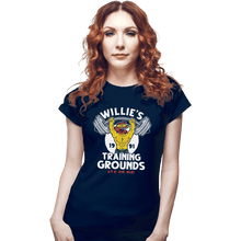 Load image into Gallery viewer, Shirts Fitted Shirts, Woman / Small / Navy Willie&#39;s Training Grounds
