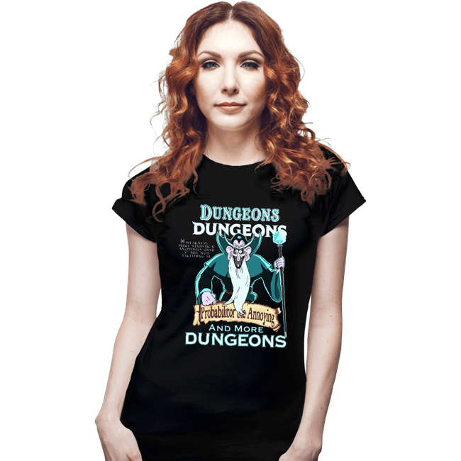 Daily_Deal_Shirts Fitted Shirts, Woman / Small / Black Triple D’s Probabilitor