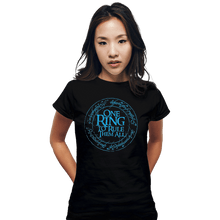 Load image into Gallery viewer, Shirts Fitted Shirts, Woman / Small / Black The One Ring
