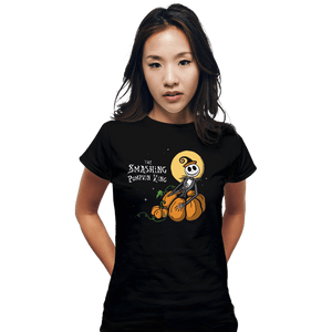 Daily_Deal_Shirts Fitted Shirts, Woman / Small / Black The Smashing Pumpkin King