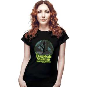 Daily_Deal_Shirts Fitted Shirts, Woman / Small / Black Dagobah Wellness Retreat