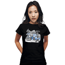 Load image into Gallery viewer, Shirts Fitted Shirts, Woman / Small / Black Waiting
