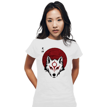 Load image into Gallery viewer, Shirts Fitted Shirts, Woman / Small / White Red Sun God
