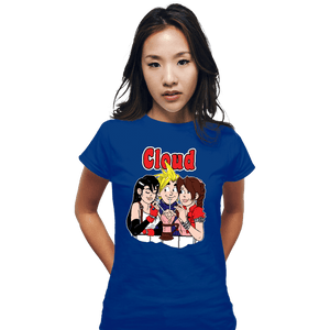 Shirts Fitted Shirts, Woman / Small / Royal Blue Cloud Comics