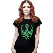 Load image into Gallery viewer, Secret_Shirts Fitted Shirts, Woman / Small / Black Shamrock Rebel
